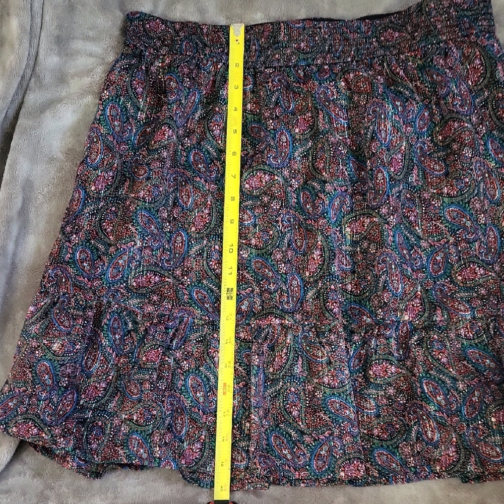 LOFT Paisley Print Women's L Skirt - Picture 2 of 6